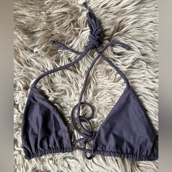 Djerf Avenue Other - Djerf Avenue Triangle Bikini Top in Dark Chocolate Brown Women’s size small